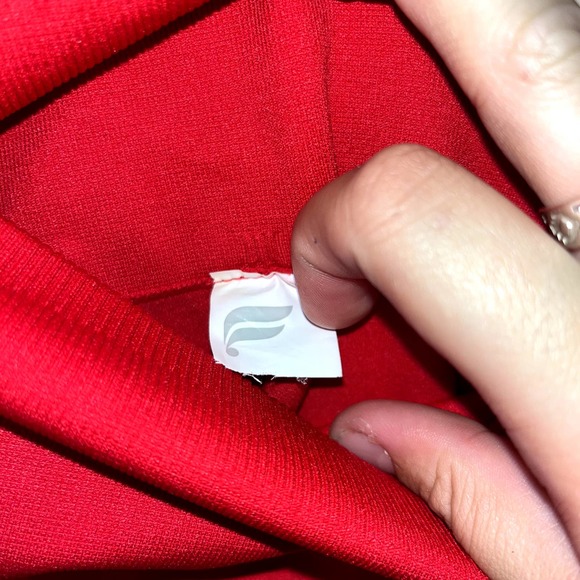 Fabletics High Waisted Athletic Mesh Persimmon Red Leggings Women's Small - Picture 7 of 7